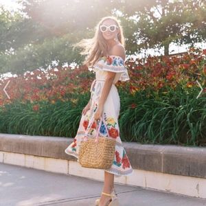 Chicwish You'll See Floral Asymmetric Waterfall Dress